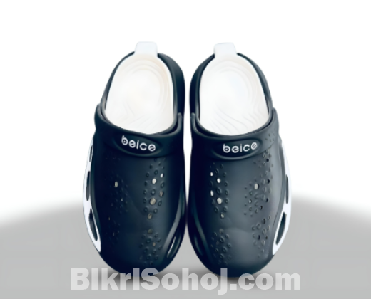 Beice Black and White Clogs